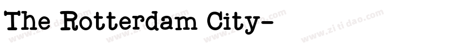 The Rotterdam City字体转换
